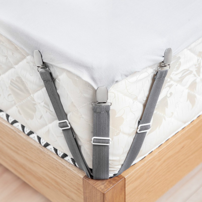 床单固定器防滑家用隐形卡扣床单夹子床垫防跑被套松紧绳固定神器-图1