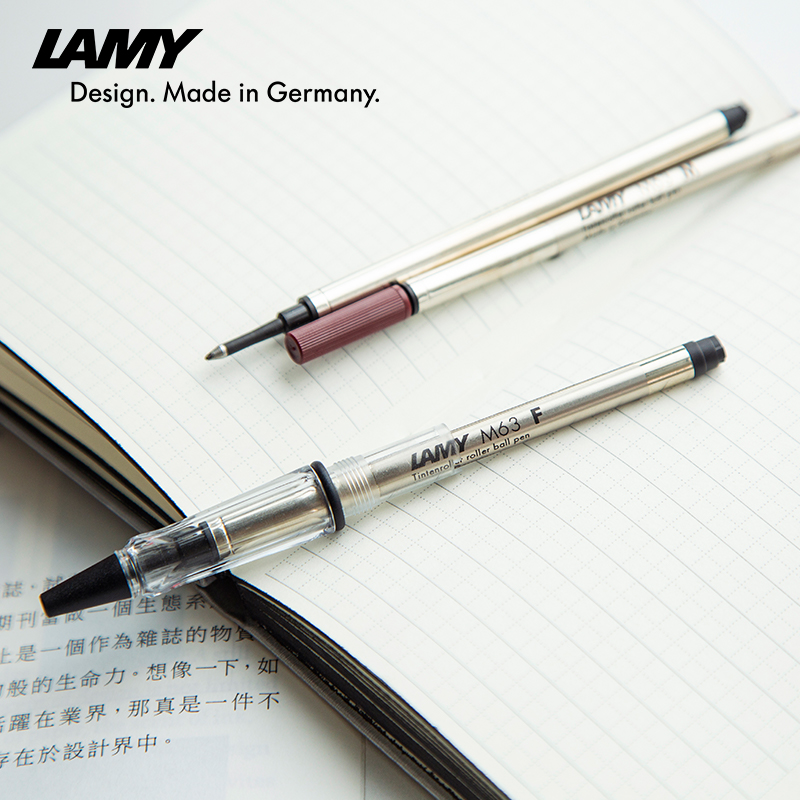 LAMY凌美宝珠笔笔芯 官方旗舰店M63中性水笔芯配件签字笔适用0.5mm/0.7mm黑色蓝色一次性替换装 - 图2