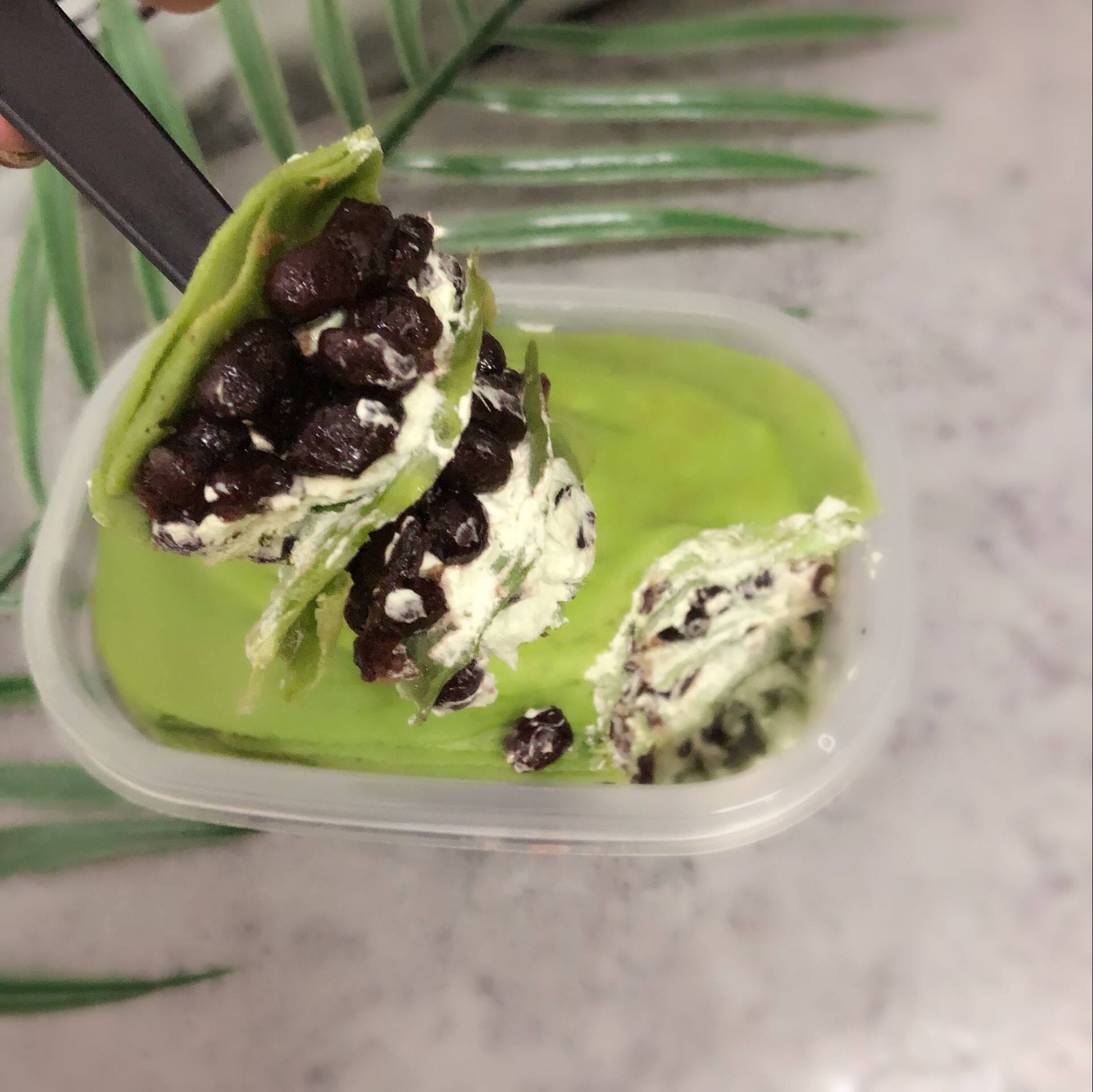 抹茶奥利奥 抹茶红豆 千层盒子蛋糕网红甜点下午茶