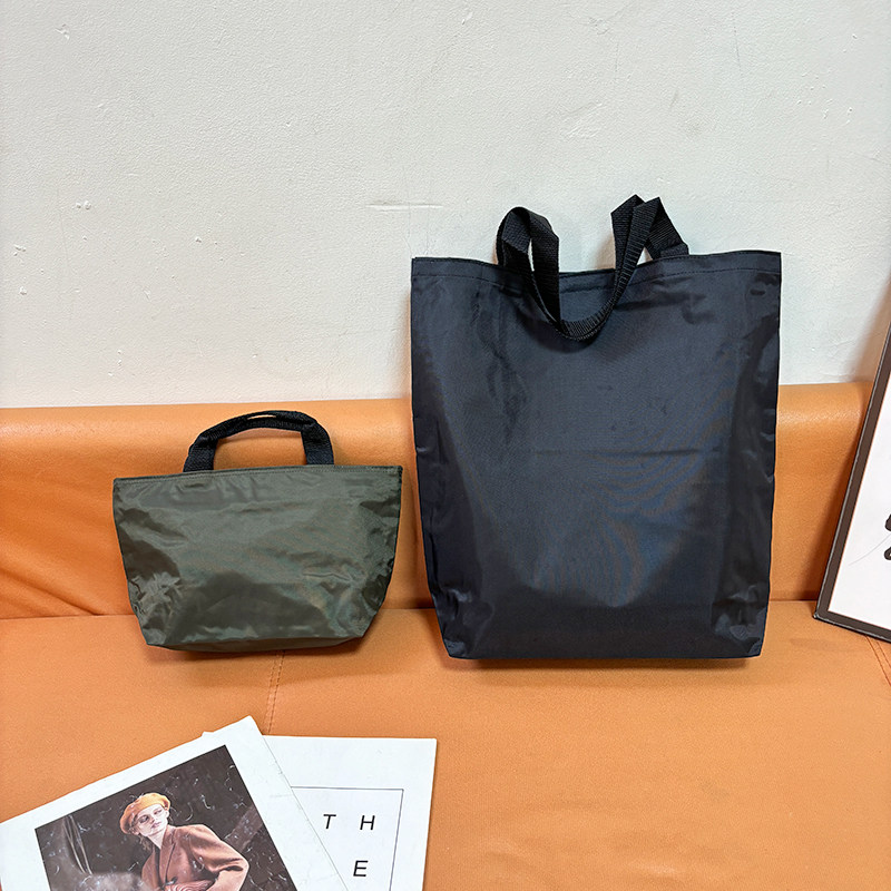 牛货~2件套日单牛津布手提袋单肩环保购物袋收纳袋带拉链便当包,淘宝优惠券,粉丝福利购,淘宝优惠卷