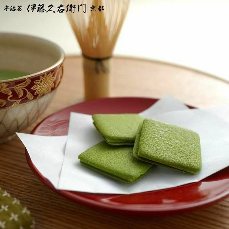 【现货刚到】日本进口伊藤久右衙门 宇治抹茶夹心饼干 礼盒装10枚 - 图2