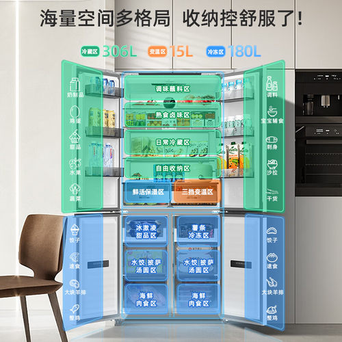 MeiLing/美菱 BCD-501WPU9CX/503WSPU9CZX变频无霜十字对开门冰箱 - 图1