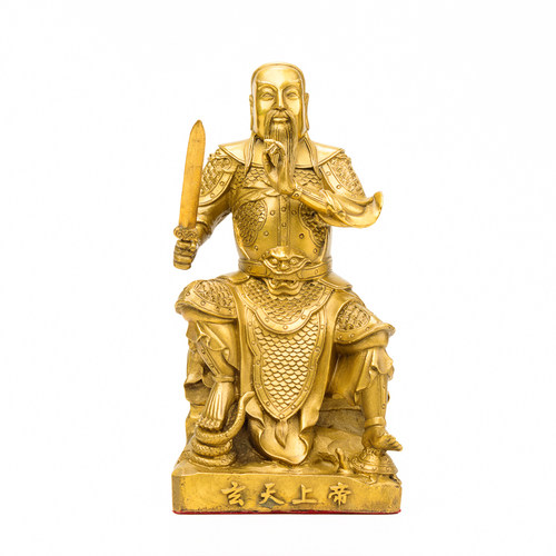 大号纯铜玄天上帝摆件玄武大帝真武大帝祖师爷铜像玄武祖师爷摆件 - 图3