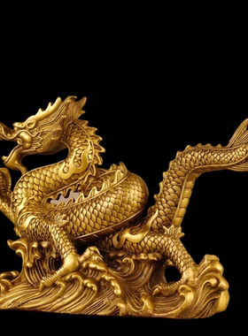 纯铜五爪金龙龙腾四海