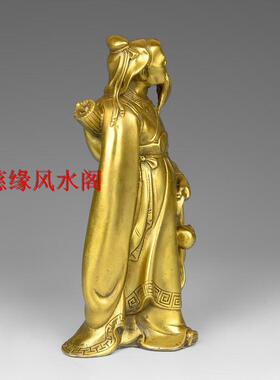 纯铜名医药王华佗全身雕像