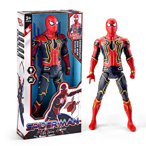 大款漫威绿巨刃蜘蛛侠人偶手办复仇者电动音乐变形机器人公仔玩具 - 图3