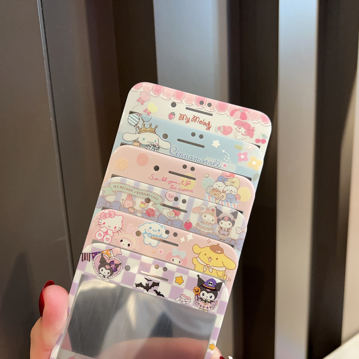 适用苹果7/8plus钢化膜4s/5s卡通手机膜SE2纳米软边6/6s/全屏贴膜