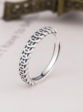 素圈戒指情侣对戒钱串子戒指新款