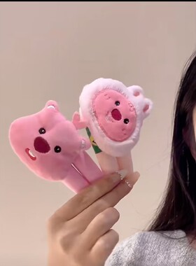 小海狸掰掰夹可爱卡通小兔刘海夹