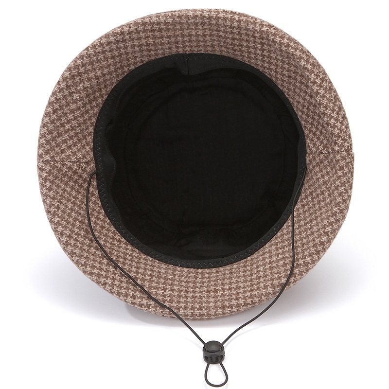 中老年人帽子女秋冬季妈妈时尚毛呢盆帽礼帽奶奶冬天厚保暖渔夫帽