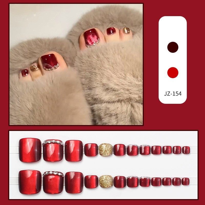 穿戴脚趾甲154夏天穿戴甲脚指甲贴片新款显白脚趾甲美甲贴片成品,淘宝优惠券,粉丝福利购,淘宝优惠卷