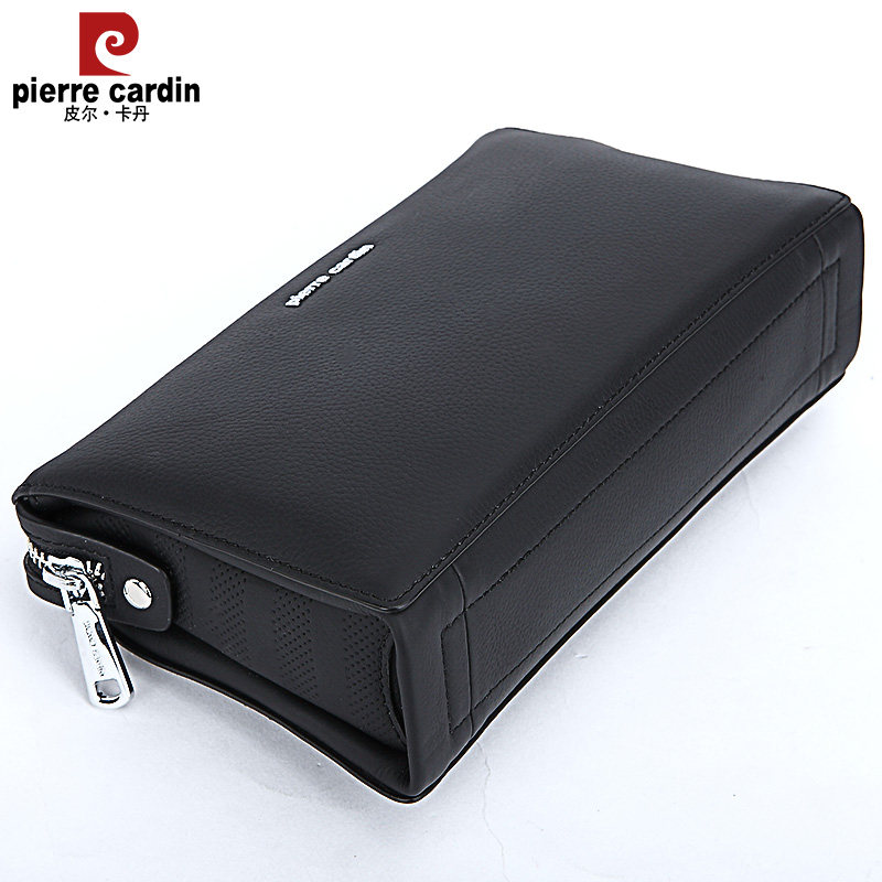 皮尔卡丹真皮手拿包男款大容量男包 酷正服饰男士包袋