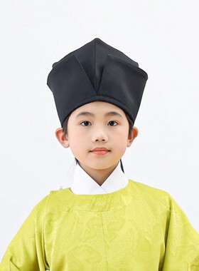 汉服四方平顶巾东坡帽居士帽男