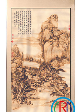 包邮蔚县剪纸多层套色风景