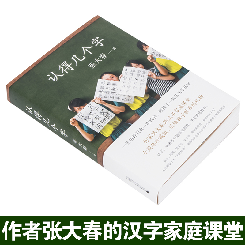 现货速发认得几个字张大春著 10万家庭的汉字教养启蒙书莫言阿城钱文忠梁文道蔡朝阳赞誉十年升级给孩子好的汉字教养中国文学-图1