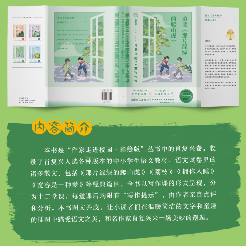 重读《那片绿绿的爬山虎》肖复兴的12堂写作课三四五六年级小学生课外阅读书籍儿童文学老师推荐读物寒暑假必读经典书目正版-图1