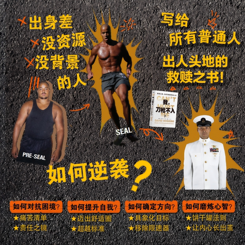 【赠金句贴纸】我刀枪不入：掌控心智、力克万难的奇迹人生 大卫·戈金斯 著 百万读者都在看的改写人生之书 励志心理书籍正版磨铁 - 图1