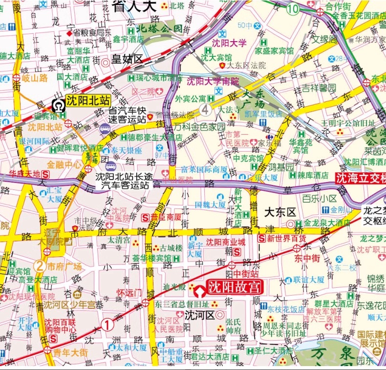 2024版 沈阳CITY城市地图 公查手册+街道详图+轨道交通+景点导航 - 图2