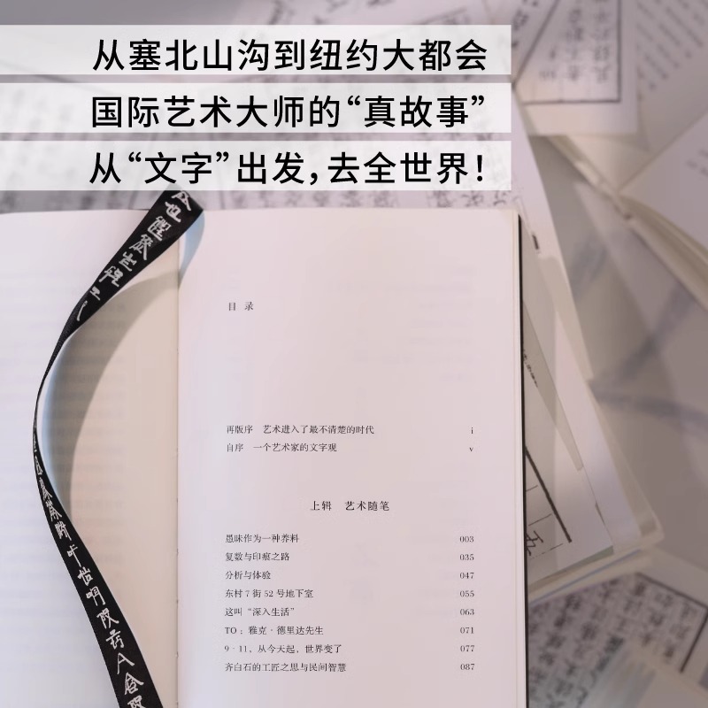 我的真文字（艺术家徐冰个人艺术史——徐冰至为看重的文字作品，亲自监制装帧细节：收藏级皮面精装+“天书”藏书票+代表作书签 - 图0