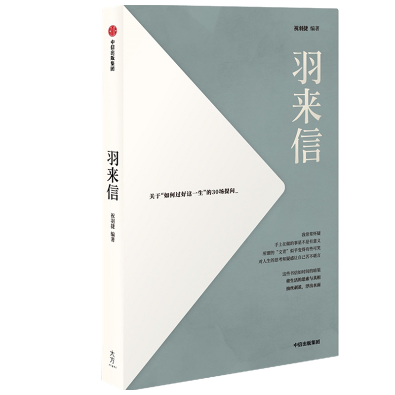 现货速发羽来信关于如何过好这一生的30场提问祝羽捷著陈嘉映阎连科葛亮等30位人士共同拆解人到了美术馆会好看起来散文随笔-图3