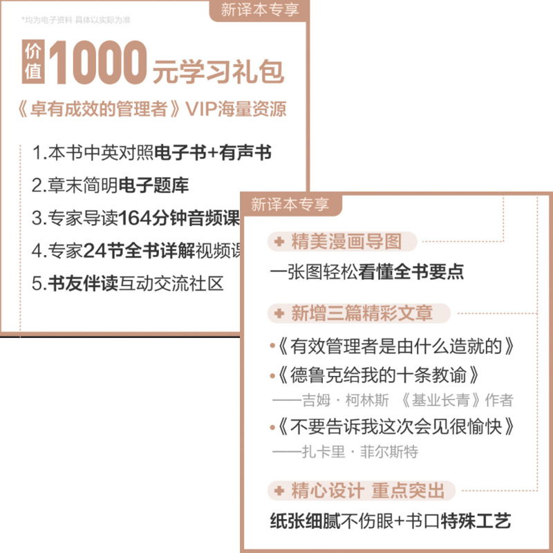 【新版赠课程】卓有成效的管理者新版企业团队管理经典著作德鲁克经管类提升效率执行力管理方面的书籍管理的实践正版博库网-图1