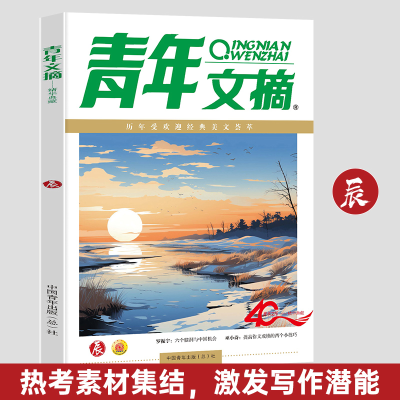 正版包邮 青年文摘40周年美文珍藏书日月星辰全四册2023年合订本 - 图3