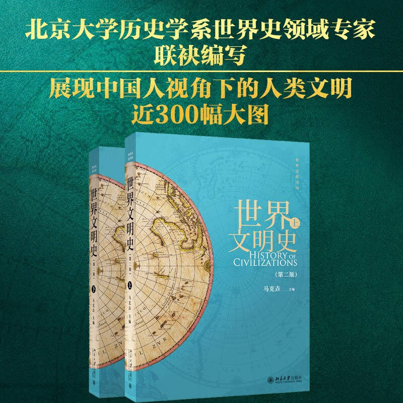 【2022新版】世界文明史上下册第二版第2版马克垚 世界史历史图书馆人类文明史 时间简史 通史欧洲史 历史畅销书籍 北京大学出版社 - 图0