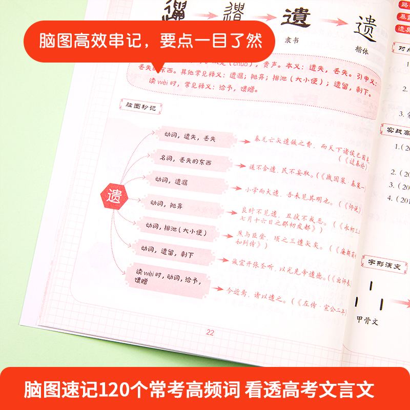 作业帮脑图秒记高考文言文实词高三中学生实词必备背全解全析语文 - 图0