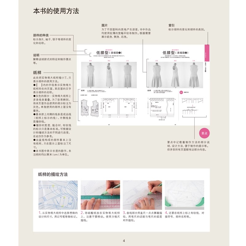 详尽的服装版型教科书. 裙装篇 野木阳子 成人衬衫款型集锦书 各个部件的制作方法 服装制作爱好者实用工具书 服装设计手工图书 - 图2