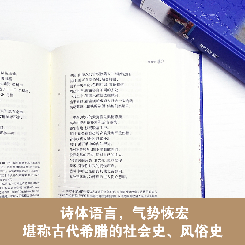 经典译林：奥德赛 代代传诵的古希腊英雄史诗，西方文化奠基之作；学者陈中梅苦心孤诣，从原文译介，参阅多语种典籍数百种畅销书 - 图1