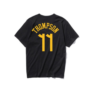 Warriors No. 11 Thompson basketball sports uniform ເສື້ອທີເຊີດແຂນສັ້ນຂອງຜູ້ຊາຍ ເສື້ອຍືດ breathable bottoming.