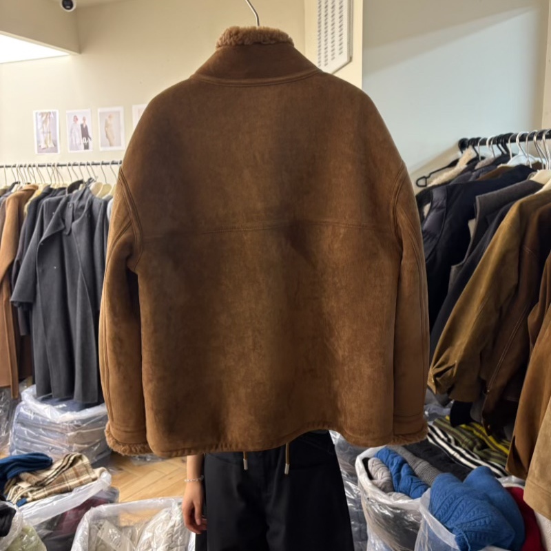 年轻款羊剪绒羊羔毛皮草外套女小个子立领保暖皮毛一体毛毛外套 - 图2