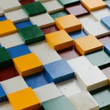 S Трехмерный оригинальный троянский мозаичный телевизионный диван Фоновая стена висящая картина