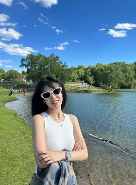 生哥家 方圆脸天菜！捡漏！显脸小复古猫眼偏光墨镜高级感太阳镜