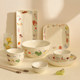 Plate dish tray home 2024 new five-inch rice bowl