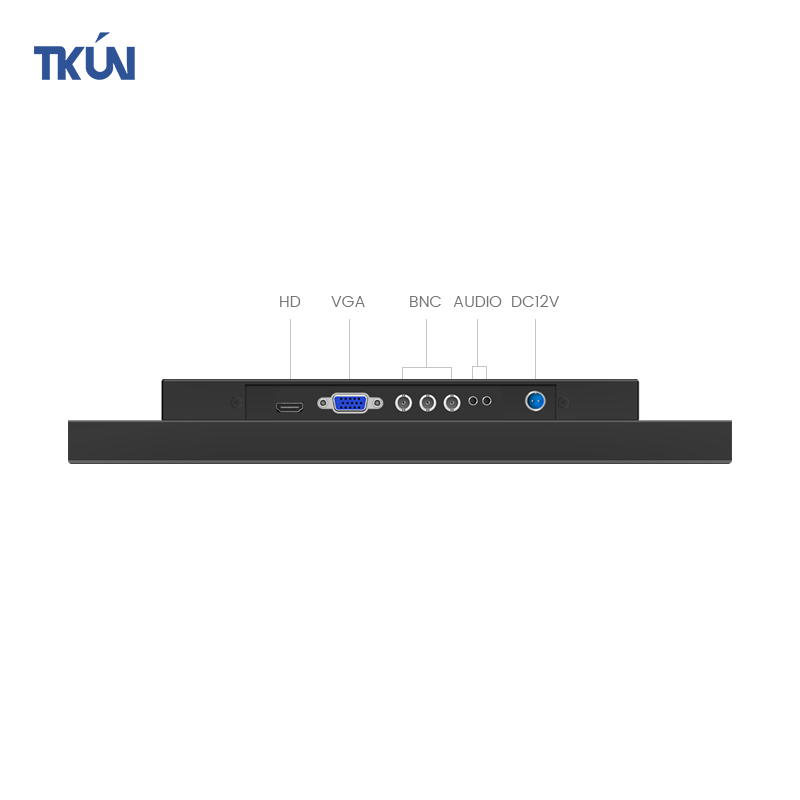 TKUN 17/19英寸工业 EMC抗干扰多接口CNC安防高亮监视器JT1700-HD - 图1