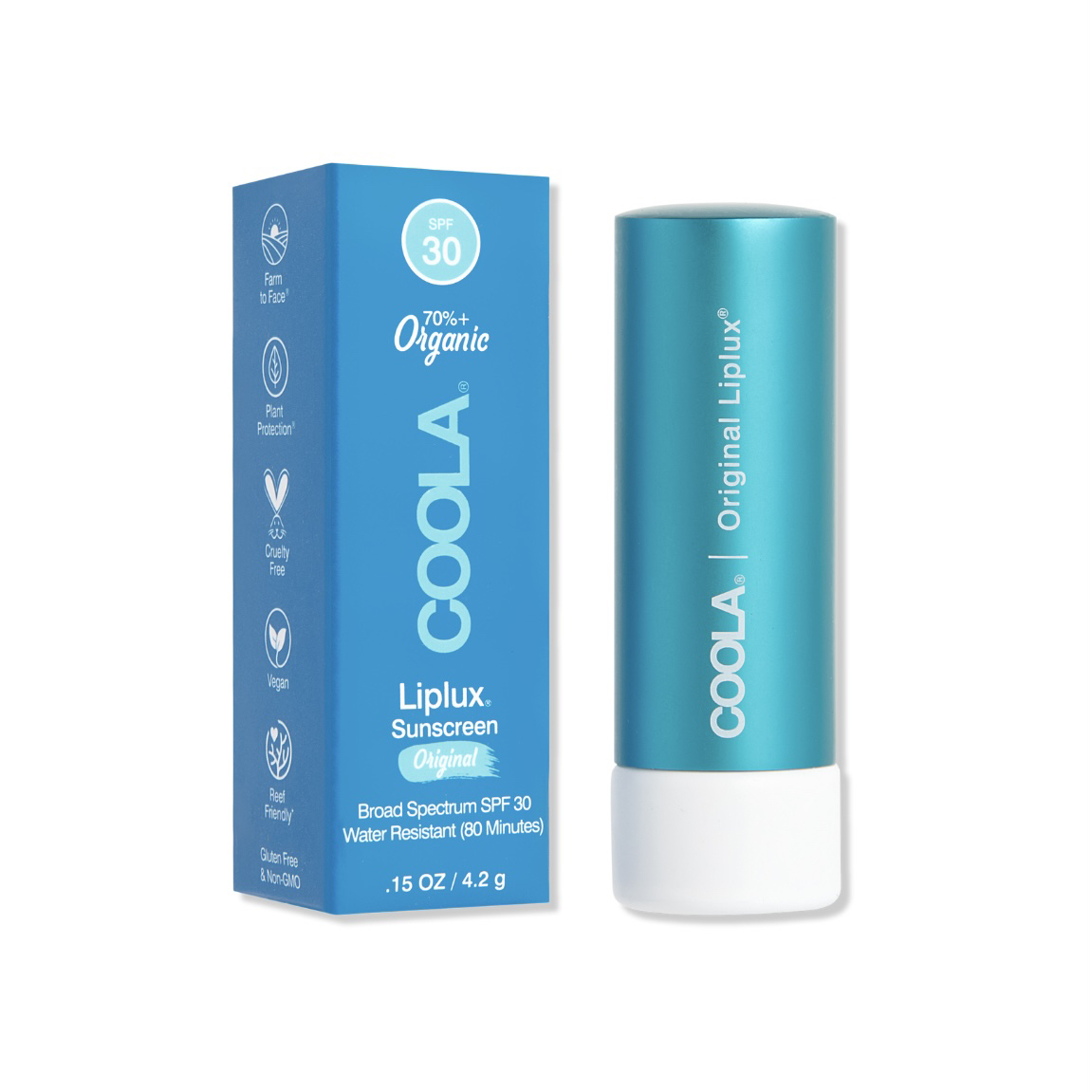 临期巨折！Coola Liplux Original有机防晒润唇膏SPF30 至24.4 - 图0