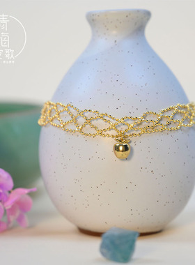 白雪公主蕾丝18k镀金汉服洛丽塔