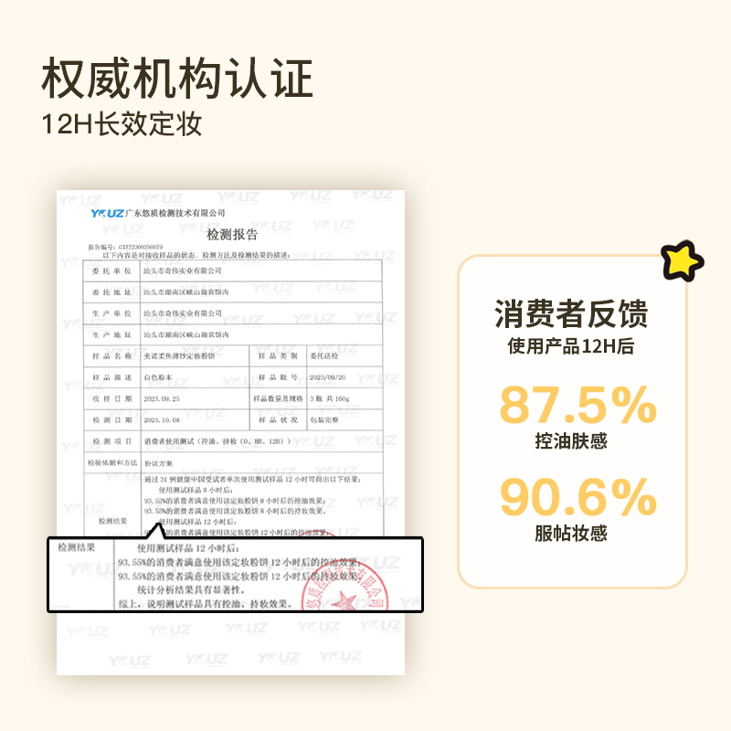 【买1送1】美诺龙年限定蜜粉饼装定妆补妆持久控油散粉正品大白饼