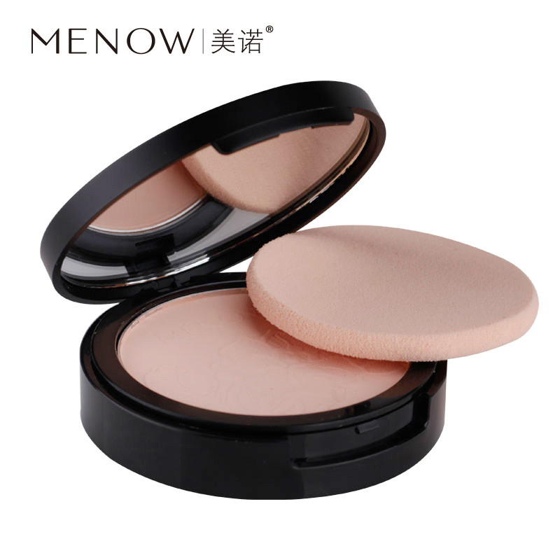 menow美诺持久遮瑕干粉蜜定妆粉饼 美诺粉饼