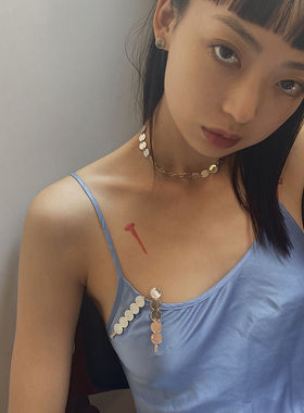 ntwstudio原创设计圆片中性项链