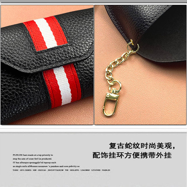 Leather fabric anti-pressure glasses bag for men and women universal sunglasses