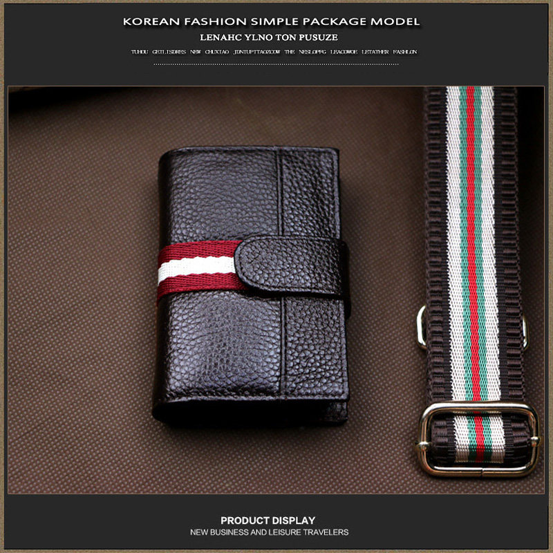 pusuze卡包男女多卡位名片夹牛皮 pusuze卡包