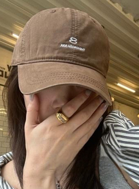 棒球帽休闲情侣显脸小鸭舌帽