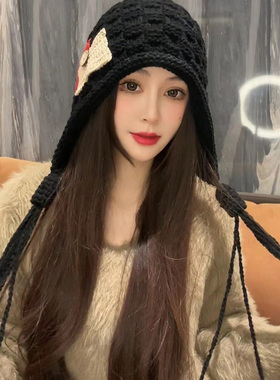 针织帽休闲女秋冬显脸小