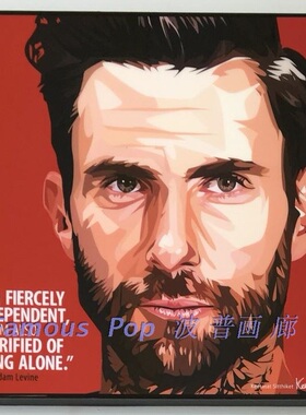 骚当亚当.莱文魔力红乐队挂画