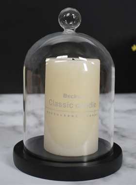 简约永生花玻璃罩香薰透明展示盒