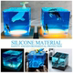 Handmade DIY rectangular cube silicone mold