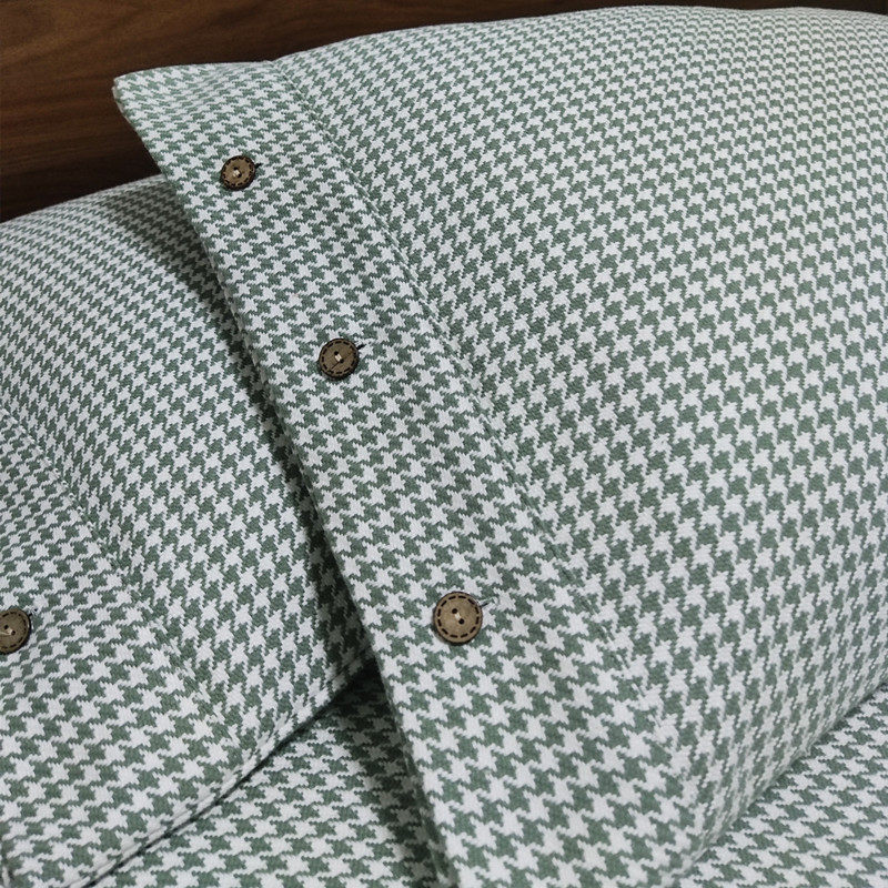 高端提花老粗布凉席三件套加厚加密1.8m床冬夏季可用纯棉布床单