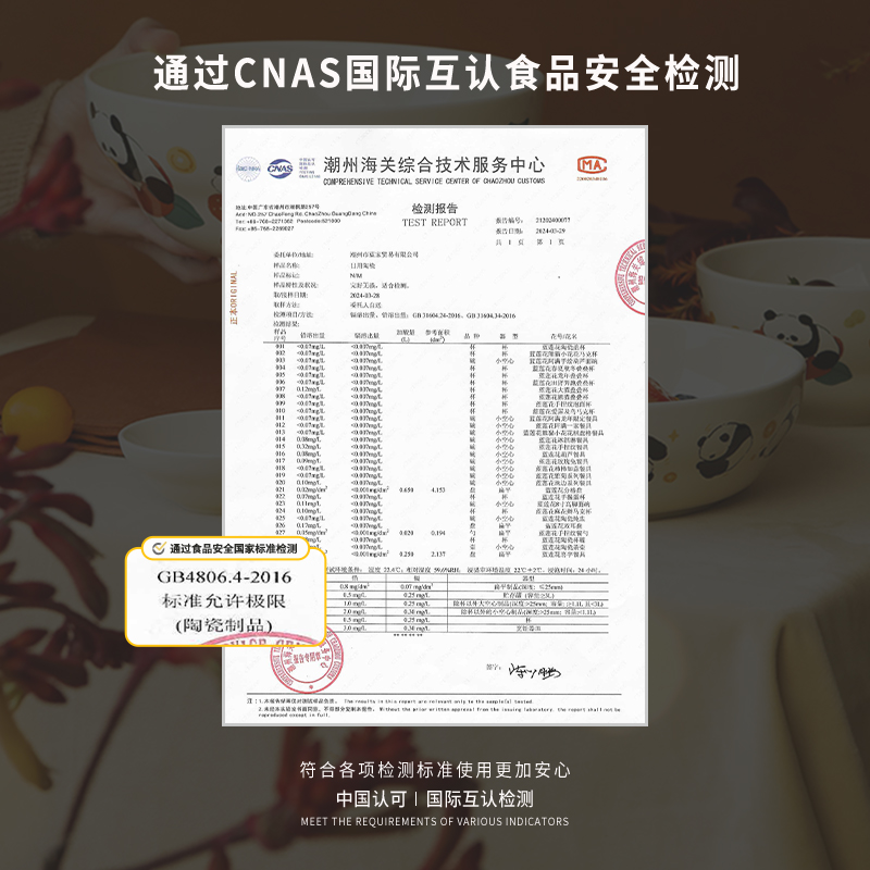 蓝莲花家居熊猫葫芦餐具奶油色陶瓷碗盘女生汤碗网红吃饭碗高颜值 - 图1